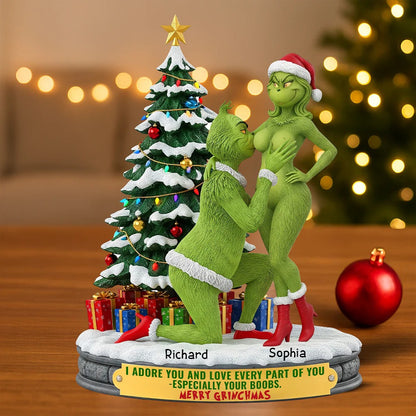 Funny Naughty Couple - Personalized Couple Acrylic Plaque