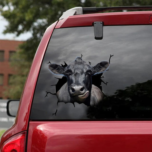 Angus cattle crack car sticker cows lover, Cows Decal