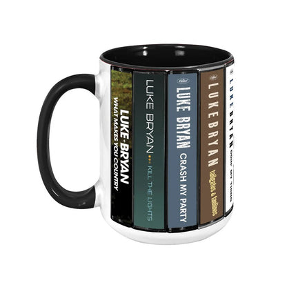Luke Bryan Albums Cassette Collection Retro Accent Mug