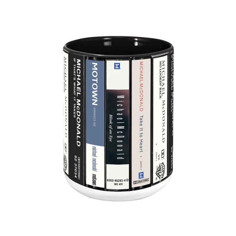 Michael McDonald Albums Cassette Collection Retro Accent Mug