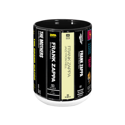 Frank Zappa Albums Cassette Collection Retro Accent Mug