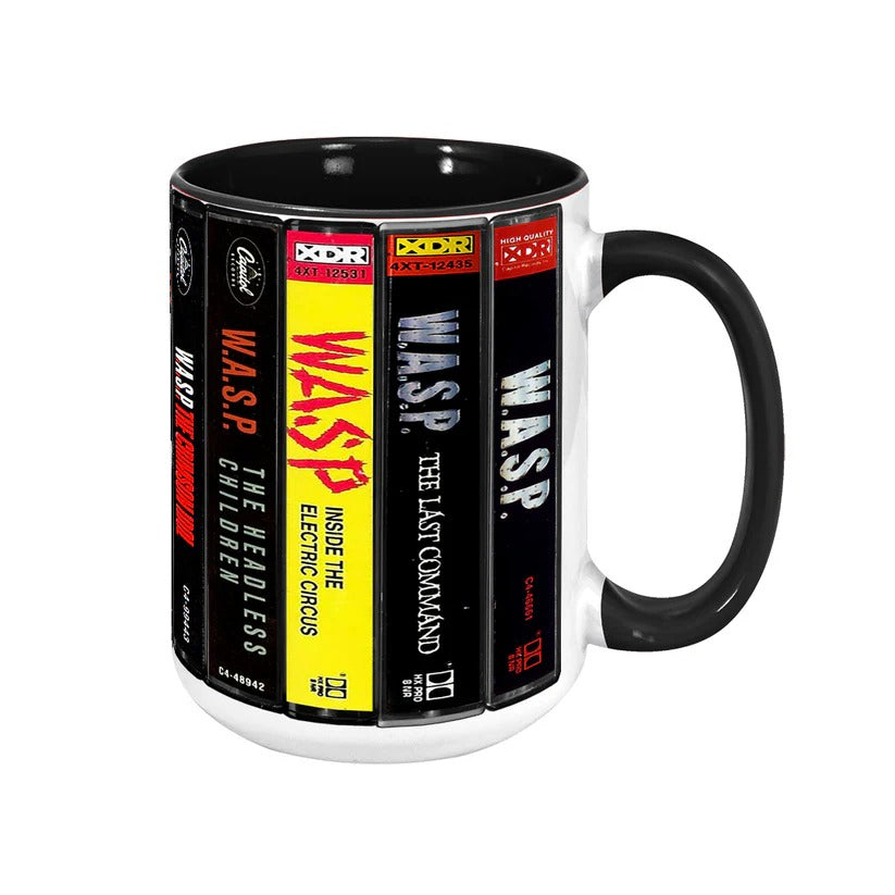 W.A.S.P Albums Cassette Retro Collection Accent Mug