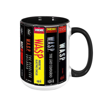 W.A.S.P Albums Cassette Retro Collection Accent Mug