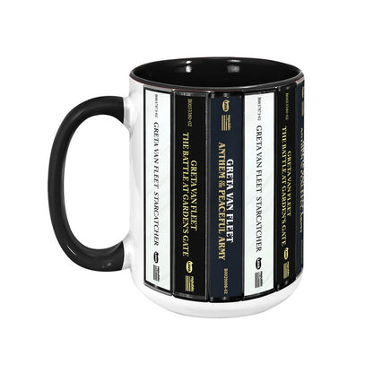 Greta Van Fleet Albums Cassette Collection Retro Accent Mug