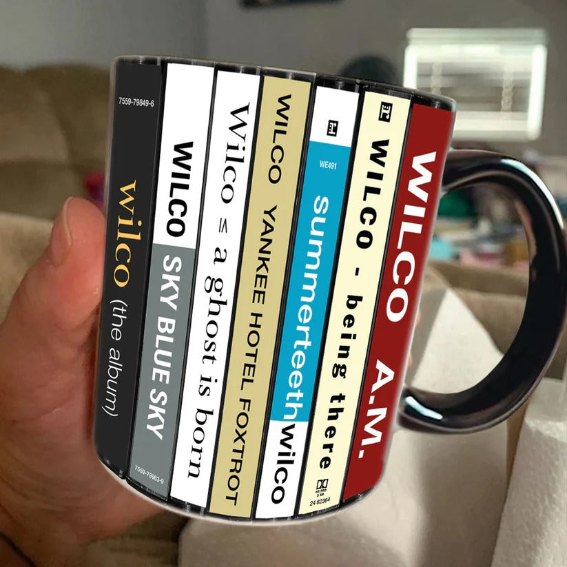 Wilco Albums Cassette Collection Retro Accent Mug