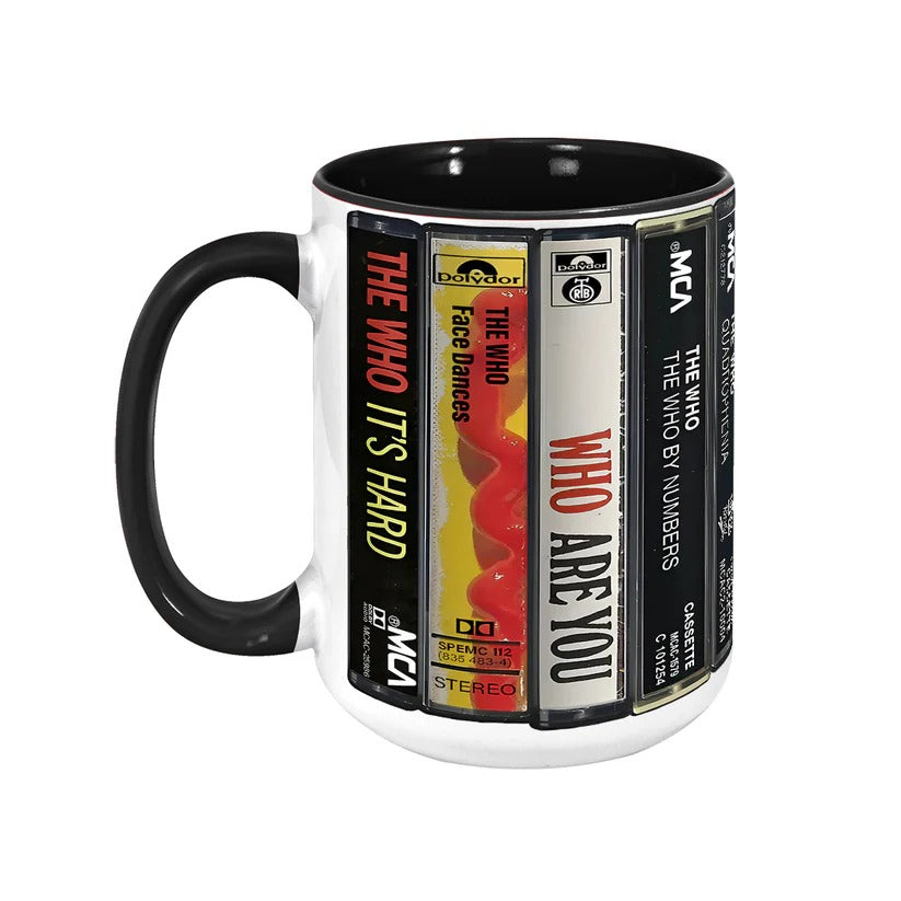 The Who Albums Retro Cassette Collection Accent Mug