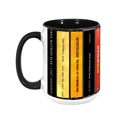 Dave Matthews Band Albums Cassette Collection Retro Accent Mug