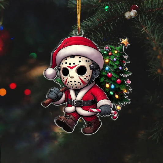 Funny Christmas Horror Christmas Ornament