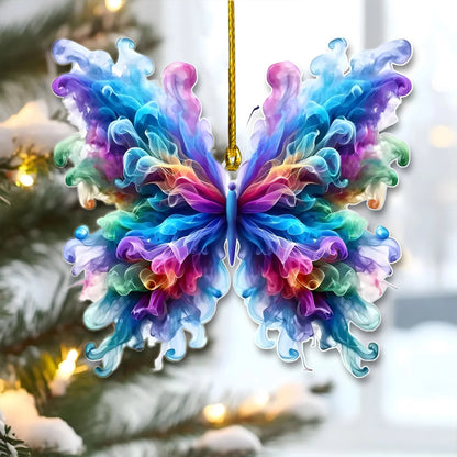 Butterfly Colorful Acrylic Ornament Gift For Nature