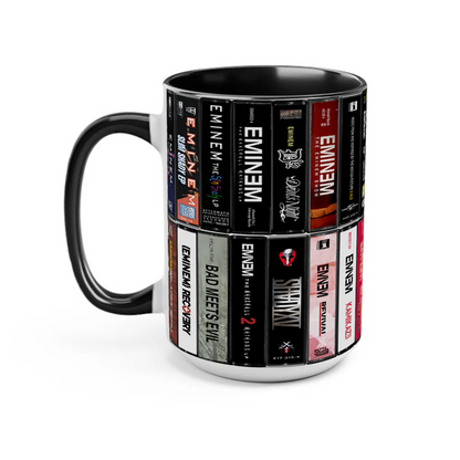 Eminem Albums Cassette Collection Retro Accent Mug