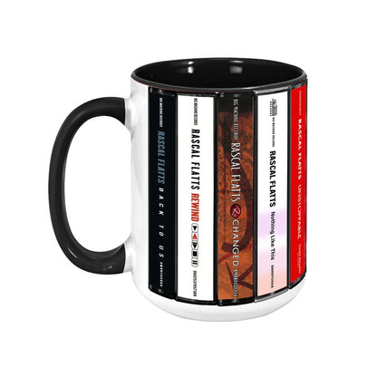 Rascal Flatts Albums Cassette Collection Retro Accent Mug