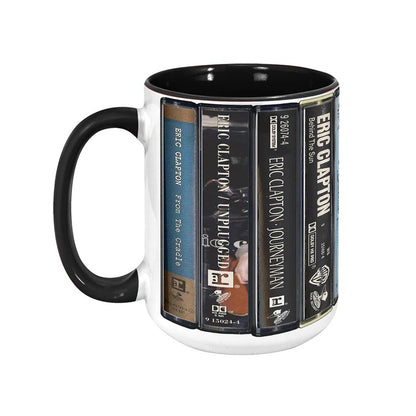 Eric Clapton Albums Cassette Retro Collection Accent Mug