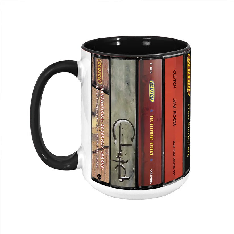 Clutch Albums Cassette Collection Retro Accent Mug