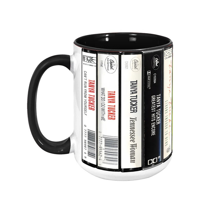 Tanya Tucker Albums Cassette Retro Collection Accent Mug