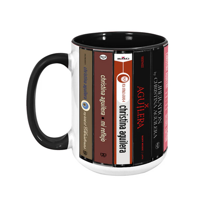 Christina Aguilera Albums Cassette Collection Retro Accent Mug