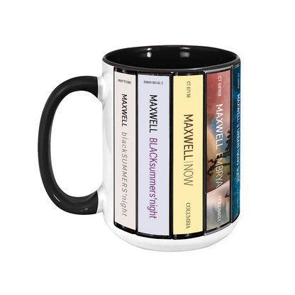 Maxwell Albums Cassette Collection Retro Accent Mug