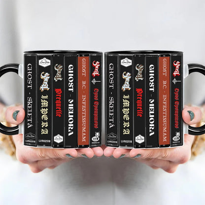Ghost Albums Cassette Collection Retro Accent Mug