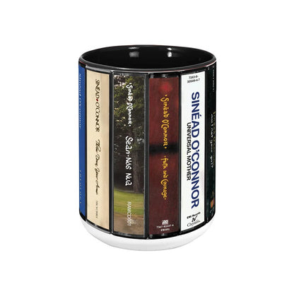 Sinéad O'Connor Albums Cassette Collection Retro Accent Mug