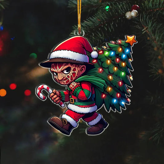 Funny Christmas Horror Christmas Ornament