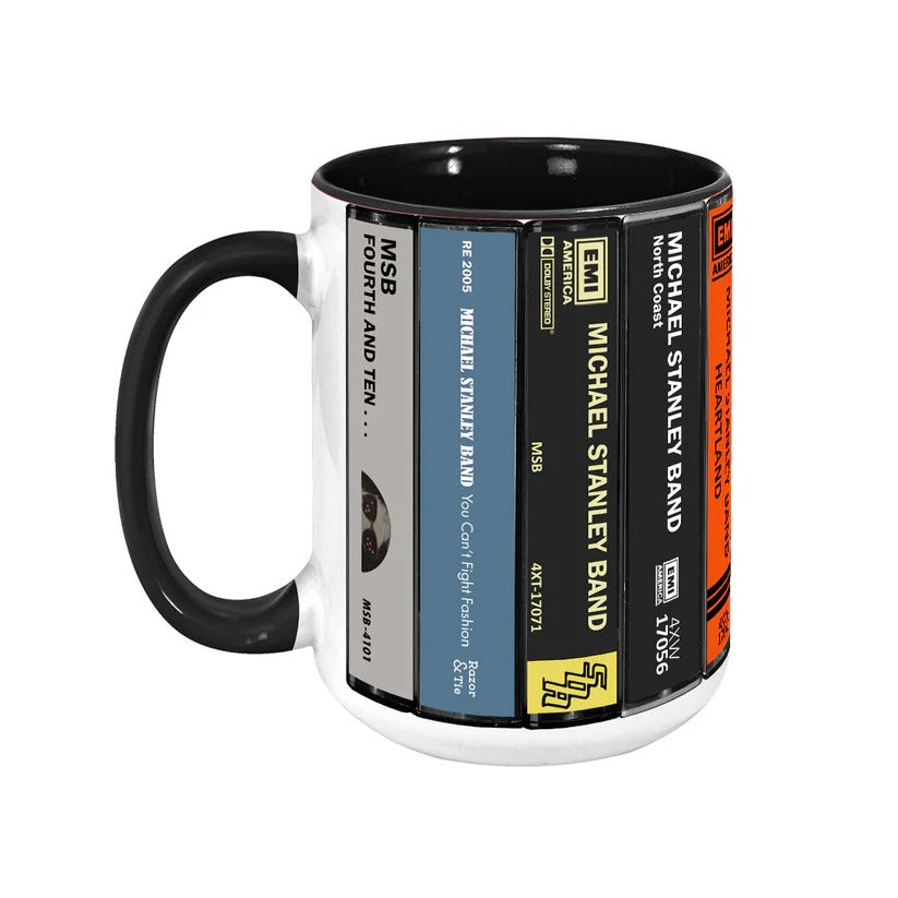 Michael Stanley Band Albums Cassette Collection Retro Accent Mug