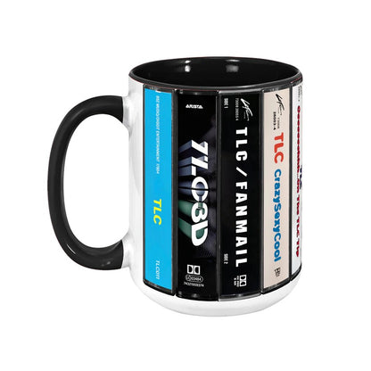 TLC Albums Cassette Collection Retro Accent Mug