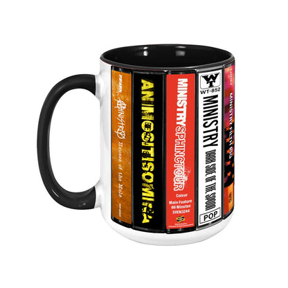 Ministry Albums Cassette Retro Collection Accent Mug