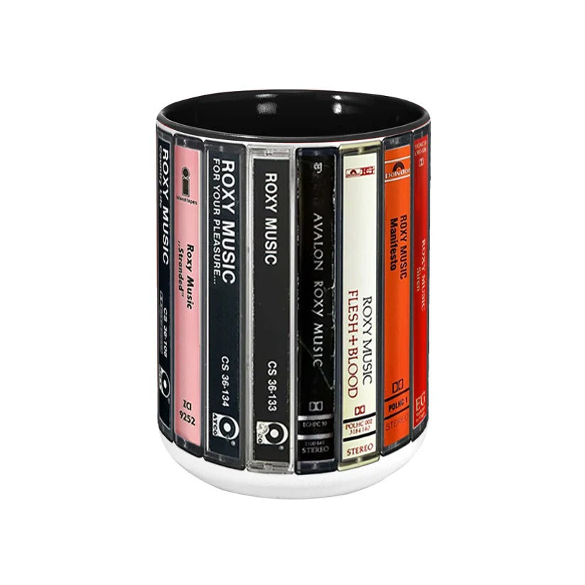 Roxy Music Albums Cassette Retro Collection Accent Mug