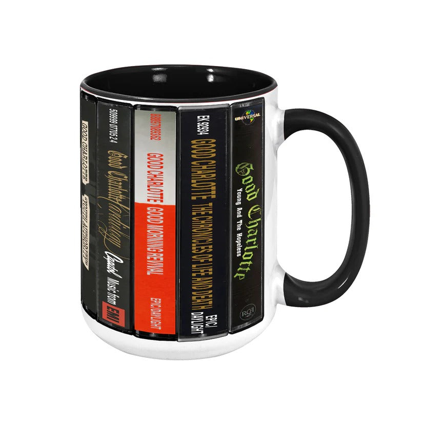 Good Charlotte Albums Cassette Collection Retro Accent Mug