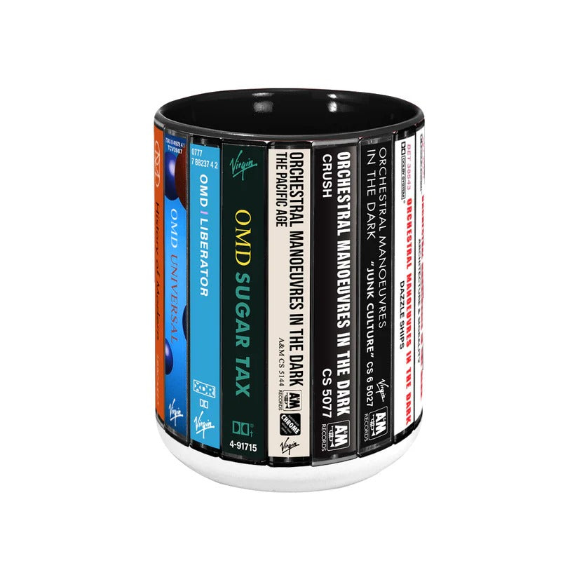 Orchestral Manoeuvres In The Dark Albums Cassette Collection Retro Accent Mug