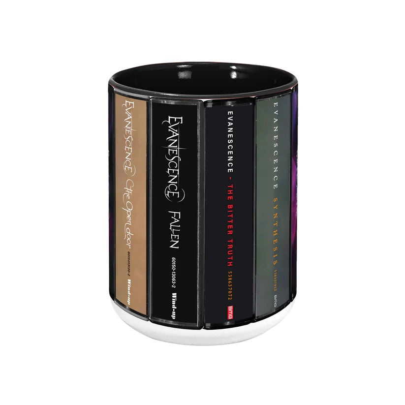 Evanescence Albums Cassette Collection Retro Accent Mug