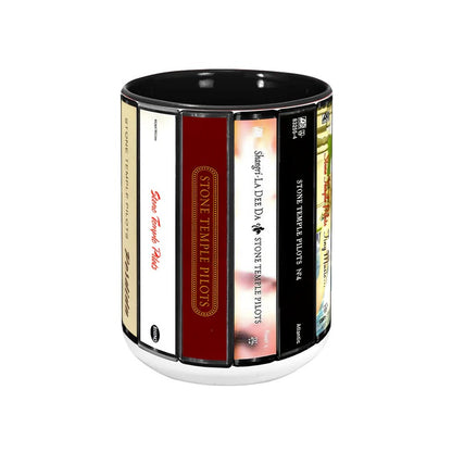Stone Temple Pilots Albums Cassette Collection Retro Accent Mug