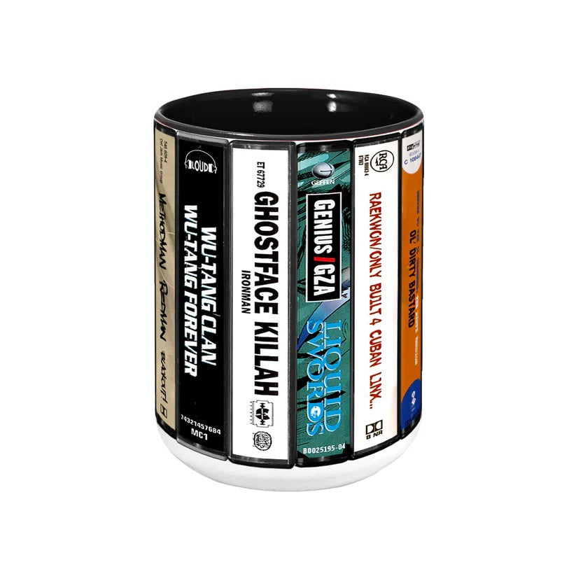 Wu-tang Clan Albums Cassette Collection Retro Accent Mug