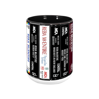 Reba McEntire Albums Cassette Retro Collection Accent Mug