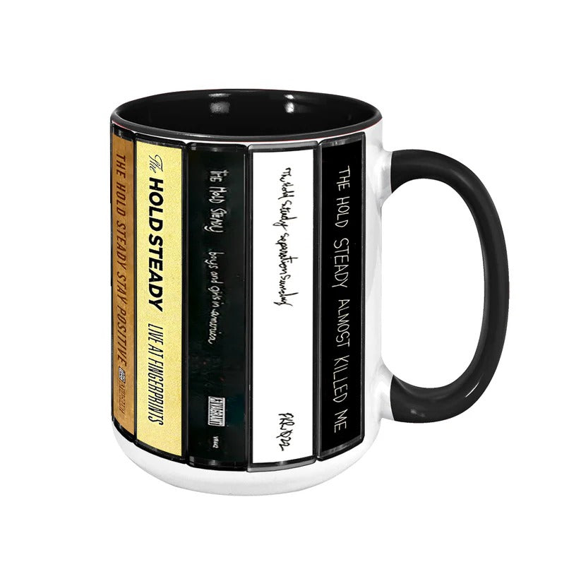 The Hold Steady Albums Cassette Collection Retro Accent Mug