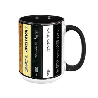The Hold Steady Albums Cassette Collection Retro Accent Mug