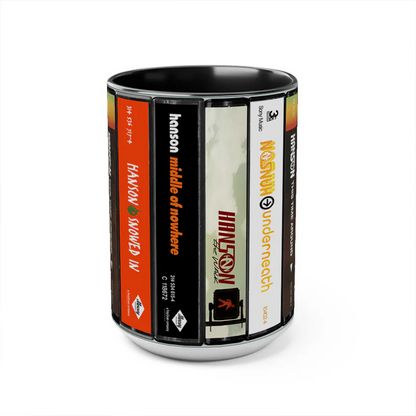 Hanson Albums Cassette Collection Retro Accent Mug