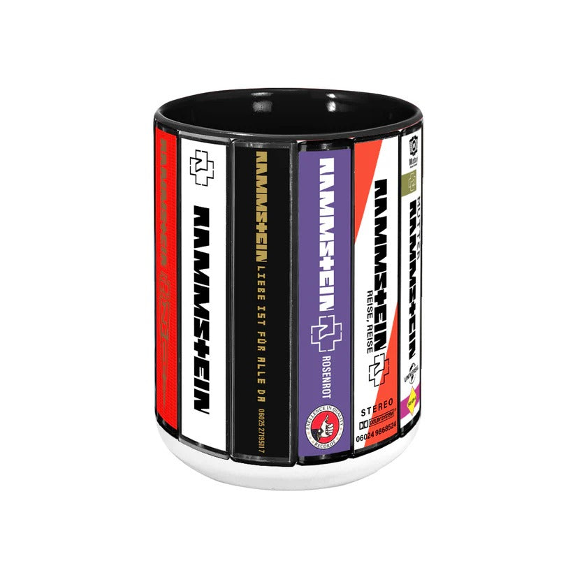 Rammstein Albums Cassette Collection Retro Accent Mugs