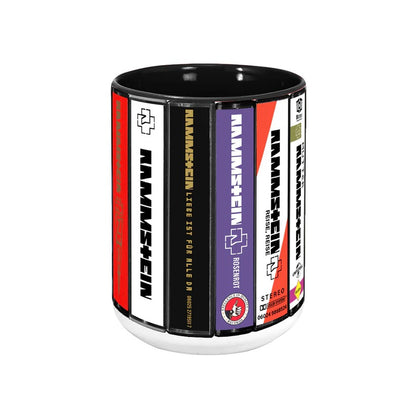 Rammstein Albums Cassette Collection Retro Accent Mugs