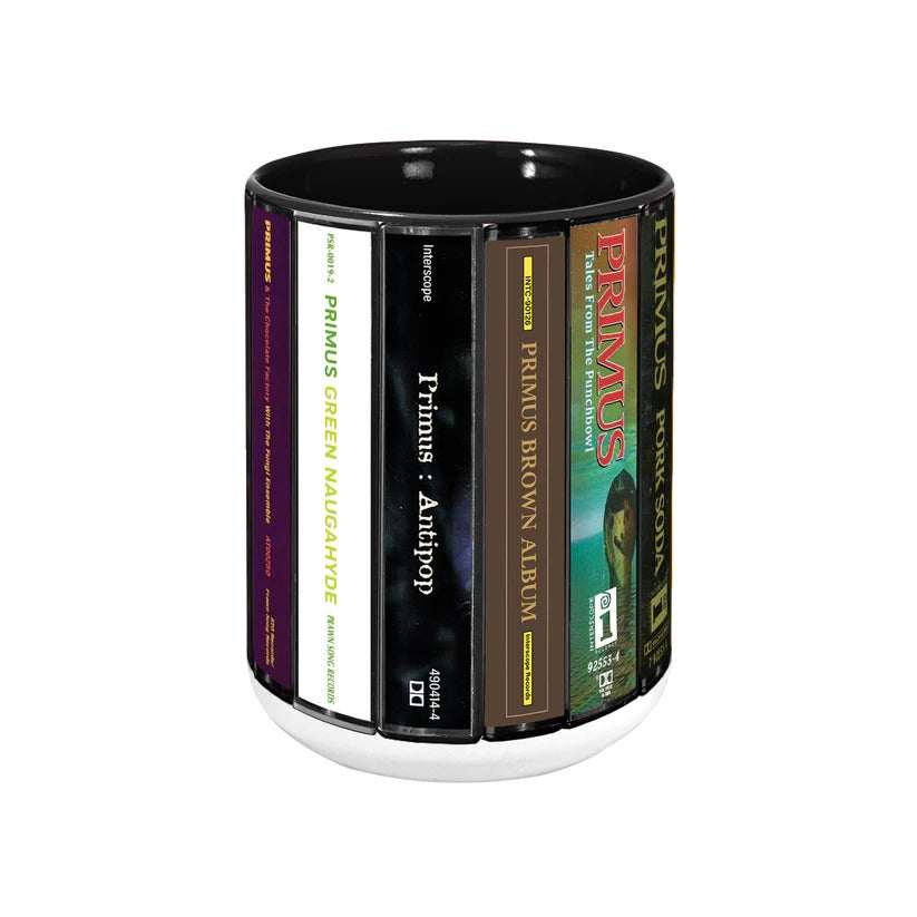 Primus Albums Cassette Collection Retro Accent Mug