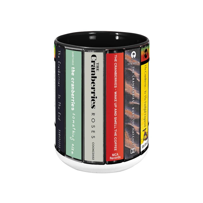 The Cranberries Albums Cassette Collection Retro Accent Mug