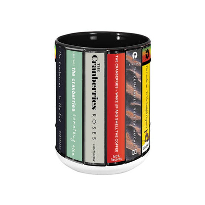 The Cranberries Albums Cassette Collection Retro Accent Mug