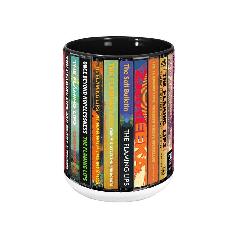 The Flaming Lips Albums Cassette Collection Retro Accent Mug