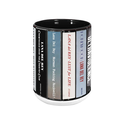 Lana Del Rey Albums Cassette Collection Retro Accent Mug