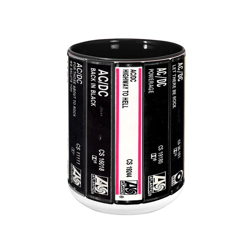 AC_DC Albums Cassette Retro Collection Accent Mug
