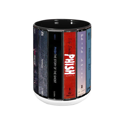 Phish Albums Cassette Collection Retro Accent Mug