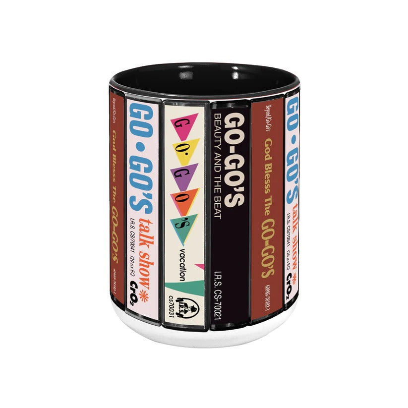 Go-Go's Albums Cassette Collection Retro Accent Mug
