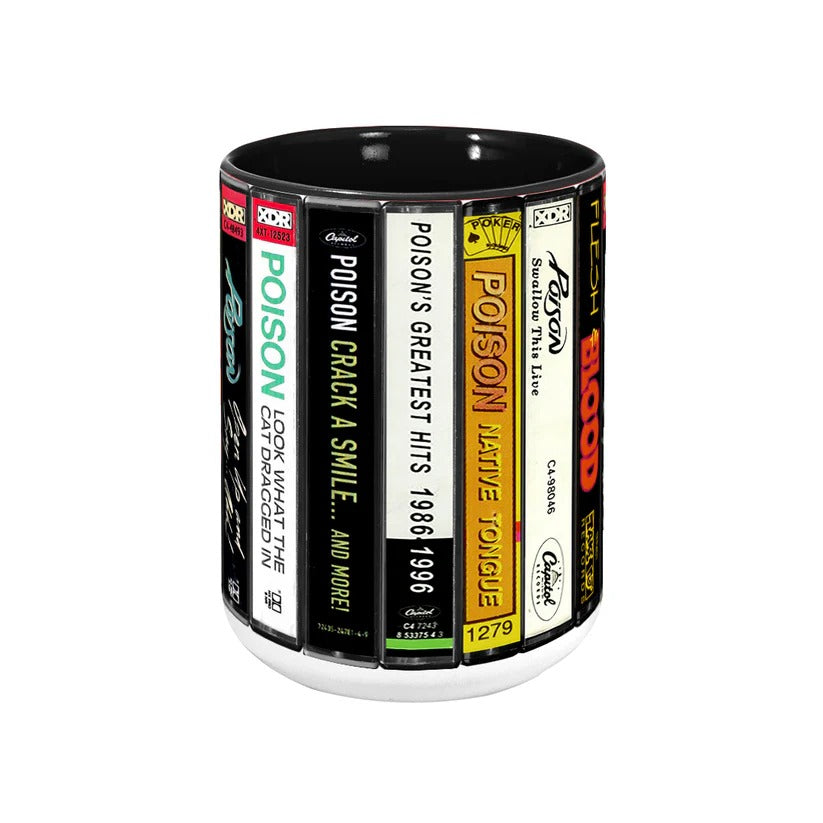 Poison Albums Cassette Retro Collection Accent Mug