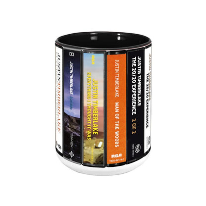 Justin Timberlake Albums Cassette Collection Retro Accent Mug
