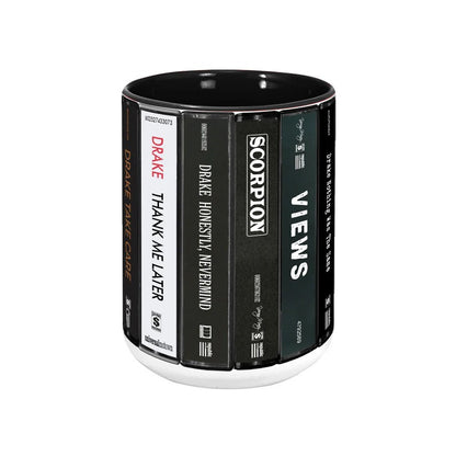 Drake Albums Cassette Collection Retro Accent Mug