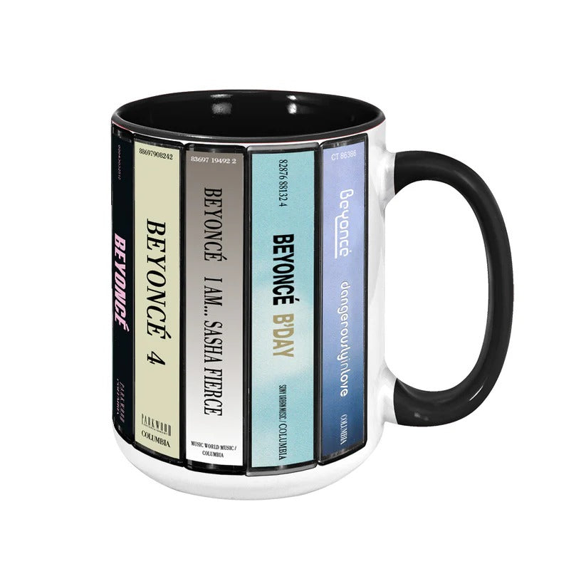 Beyoncé Albums Cassette Collection Accent Mug